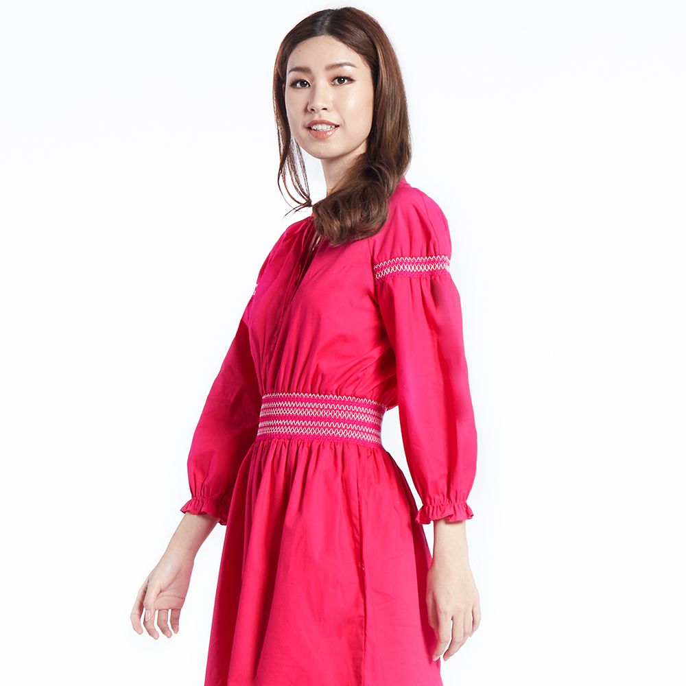 MESTYLE ชุดเดรส สีชมพู ไซซ์ 2XL