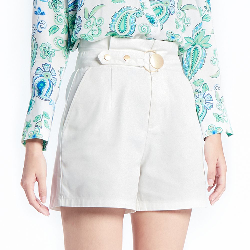 MESTYLE กางเกงขาสั้น สีขาว ไซซ์ M