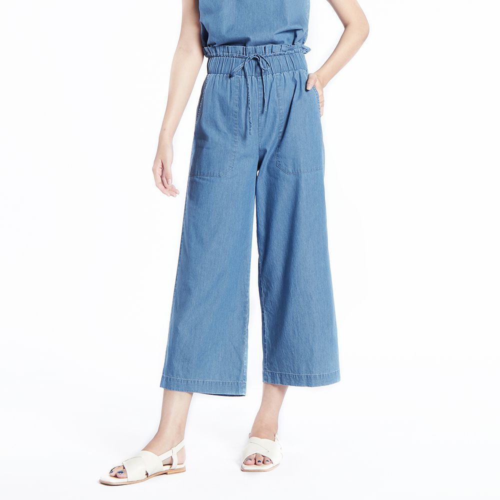 MESTYLE กางเกงยีนส์ขาบาน สีกลาง ไซซ์ S