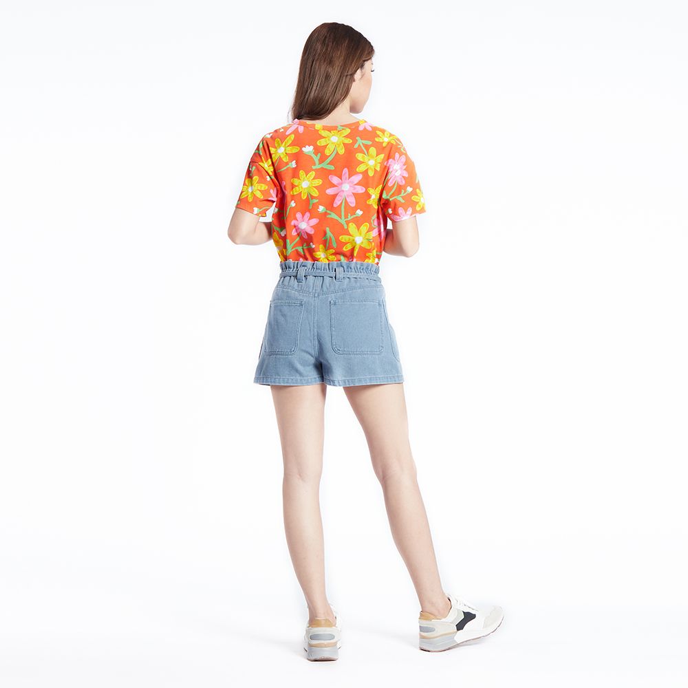 MESTYLE กางเกงขาสั้นยีนส์ สีอ่อน ไซซ์ M