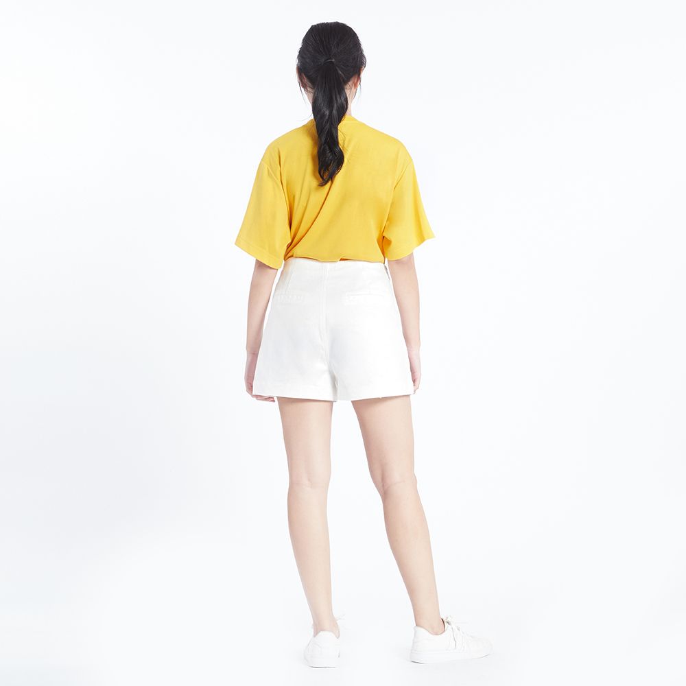 MESTYLE กางเกงขาสั้นยีนส์ สีขาว ไซซ์ S