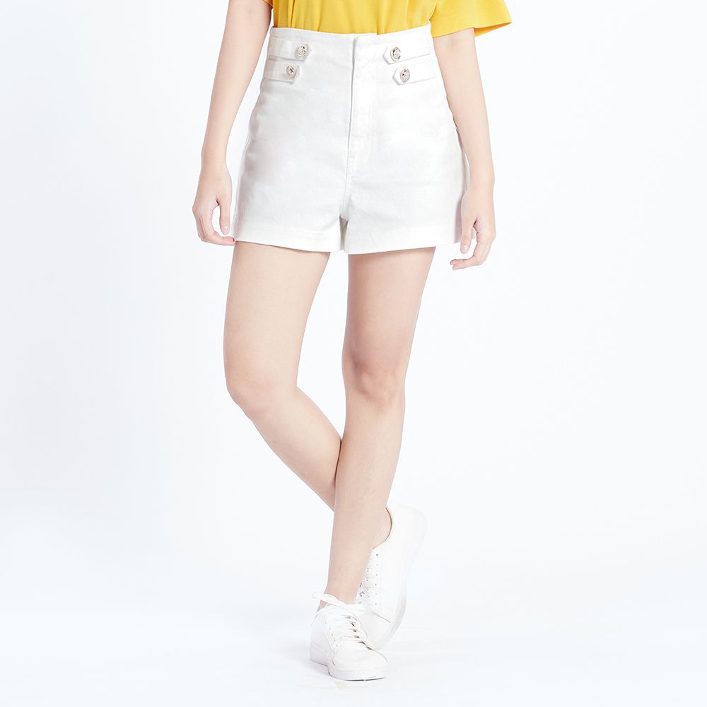 MESTYLE ขาสั้นยีนส์ สีขาว ไซซ์ L