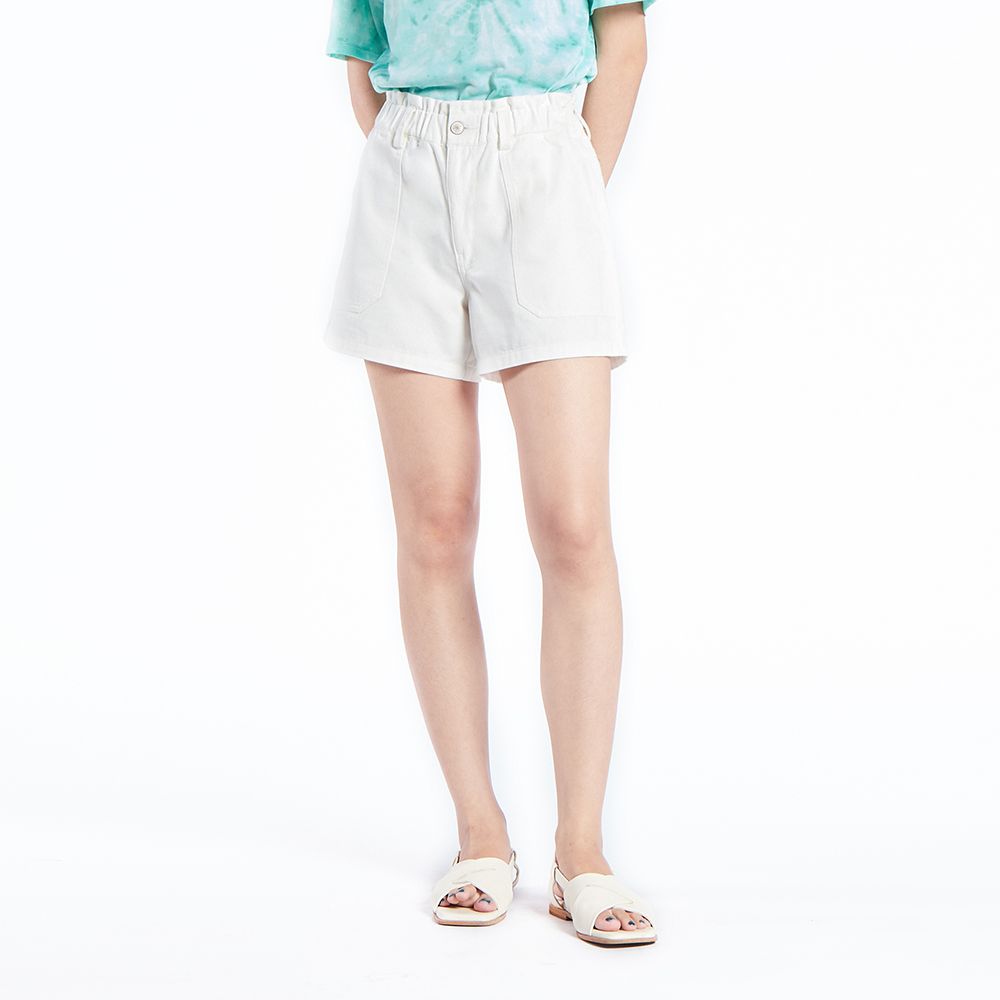 MESTYLE กางเกงขาสั้น สีขาวครีม ไซซ์ S