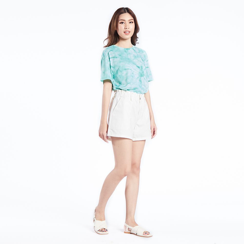 MESTYLE กางเกงขาสั้น สีขาวครีม ไซซ์ S