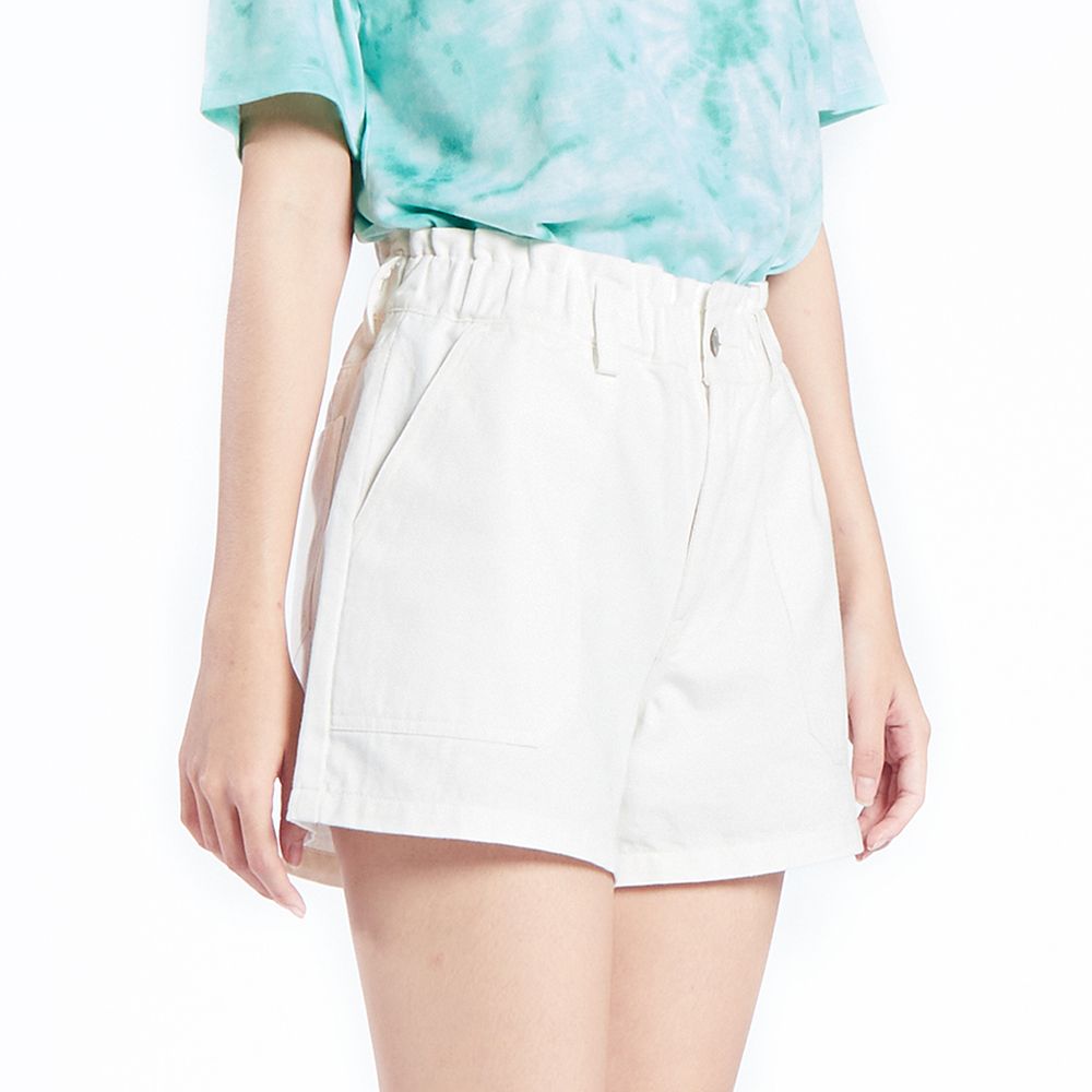 MESTYLE กางเกงขาสั้น สีขาวครีม ไซซ์ S