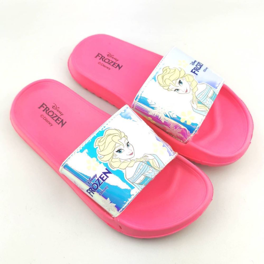 รองเท้าแตะสวมเด็กหญิง FROZEN สีชมพูสด SIZE 34