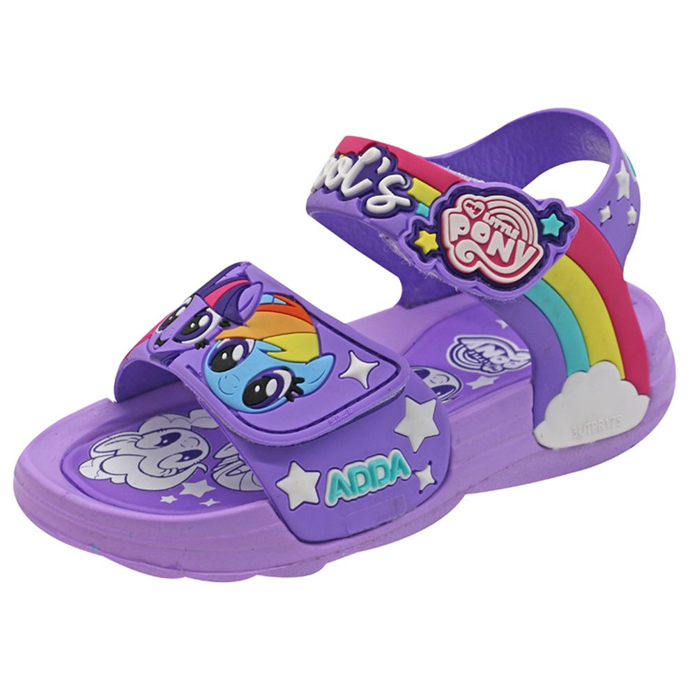 ADDAรองเท้าเด็กหญิงรัดส้น PONY สีม่วง SIZE 13