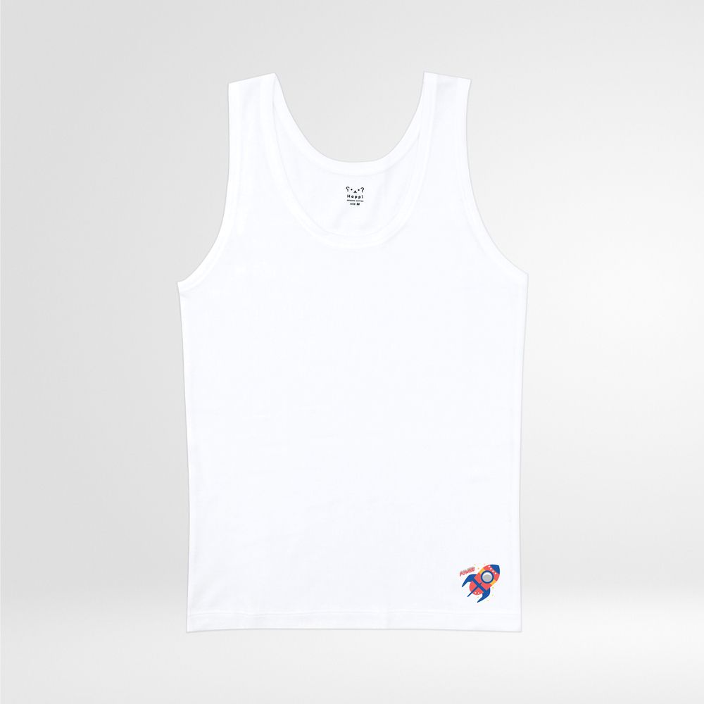 คาร์สัน เสื้อกล้ามเด็กชาย สีขาว ไซส์ L แพ็ค 1 (คละลาย)