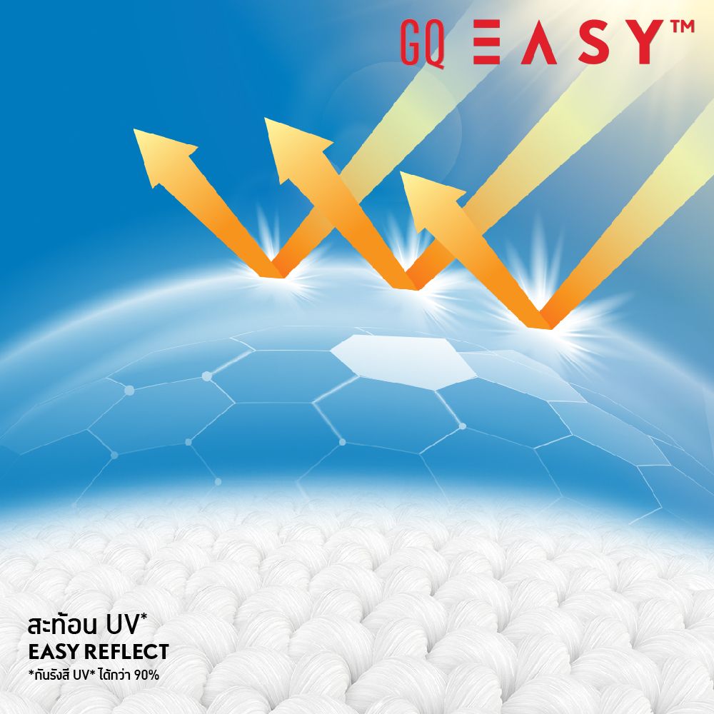 เสื้อยืดจีคิวกันยูวีแขนยาว สีดำ ไซส์ XL