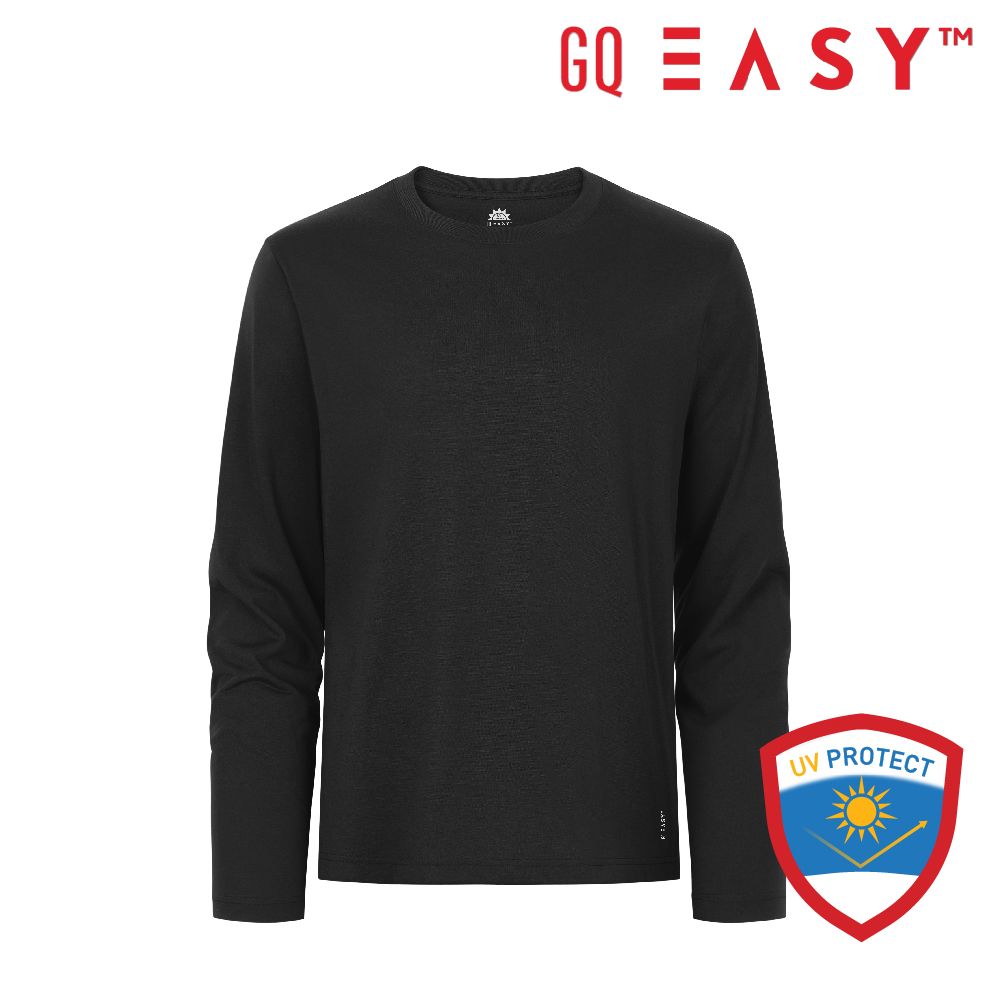 GQ TEE LONGSLEEVE UV BLACK SIZE 2XL
