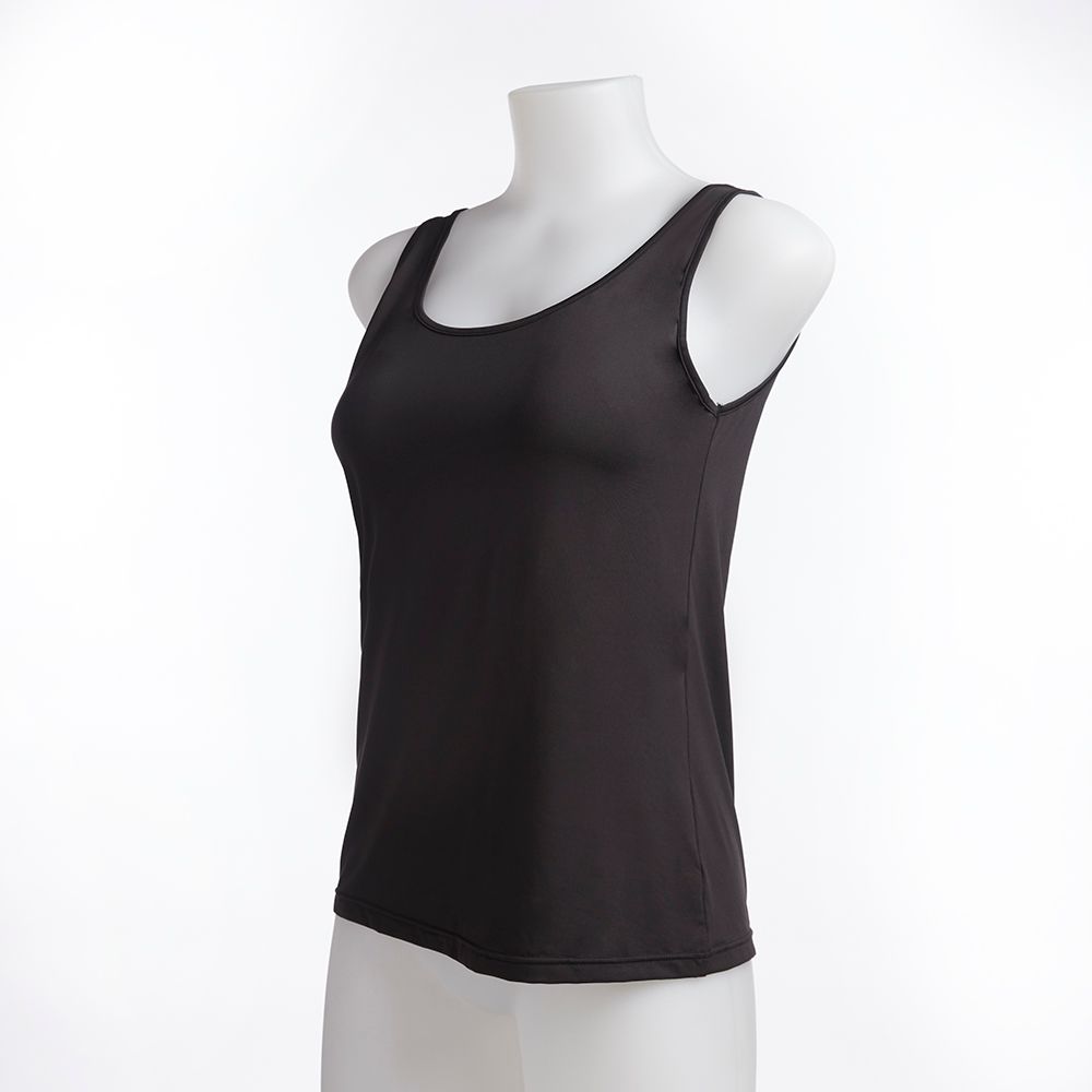 MESTYLE เสื้อกล้ามผู้หญิงผ้าไมโครสีดำ ไซซ์ M