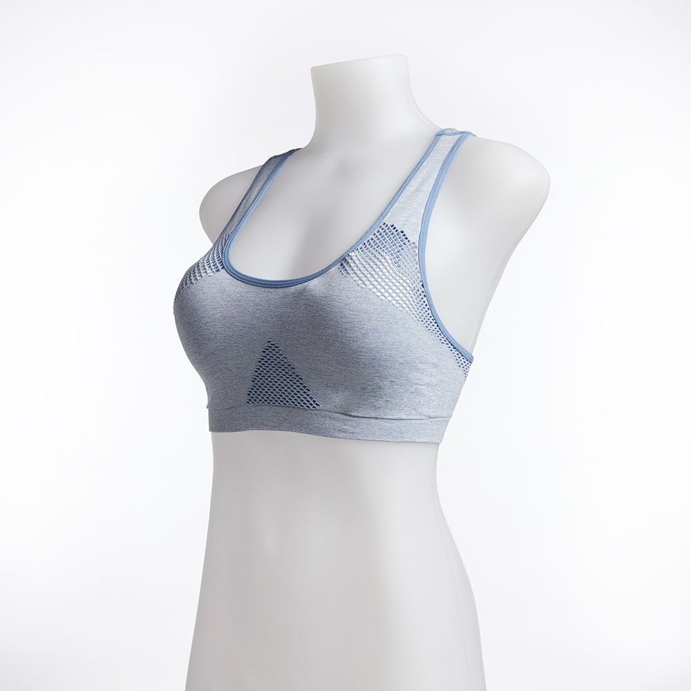 ME STYLE เสื้อในสปอร์ตบราไร้ตะเข็บสีฟ้า SIZE 32B