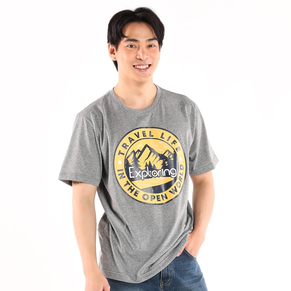 MESTYLE SHORTS SLEEVES T-SHIRT GREY SIZE S