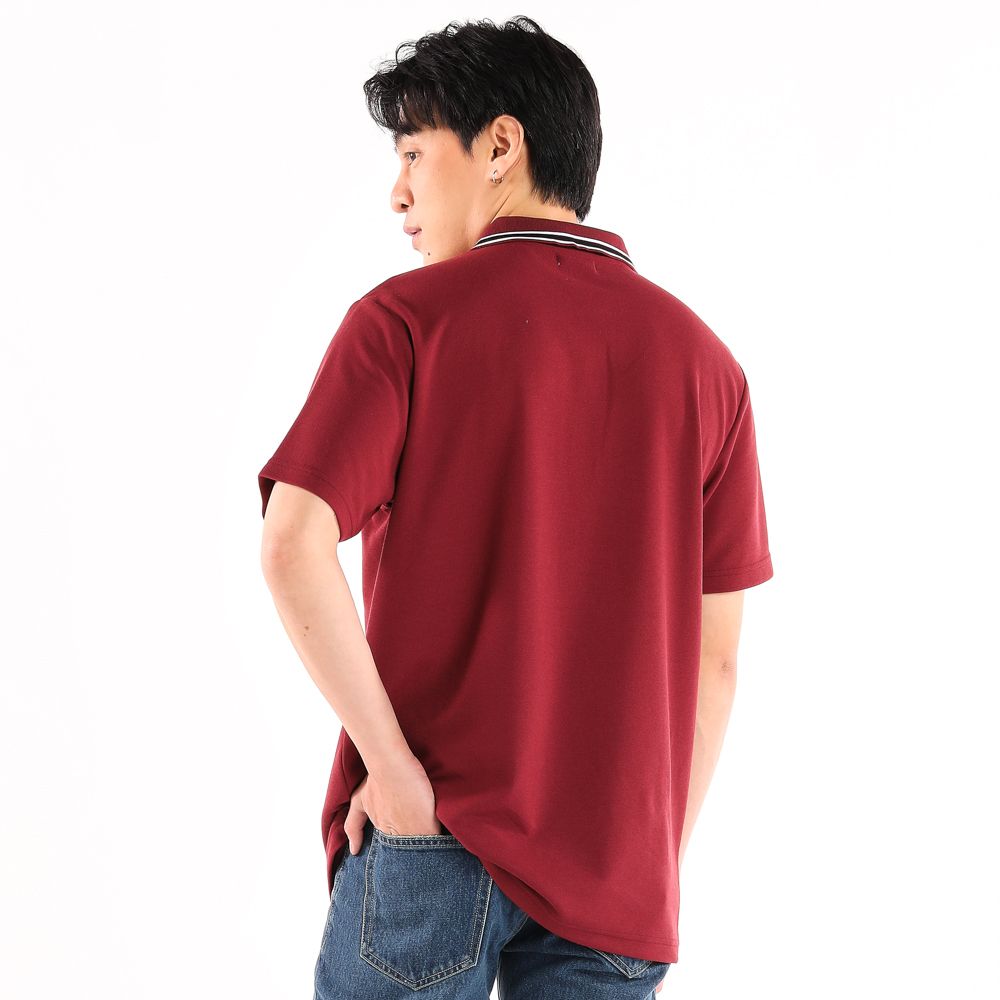 ME STYLE เสื้อโปโลสีแดง S