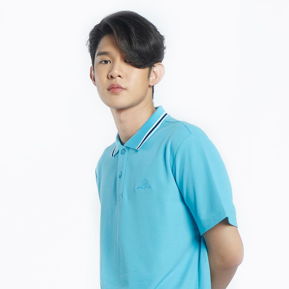 MESTYLE เสื้อโปโล สีฟ้า ไซซ์ M
