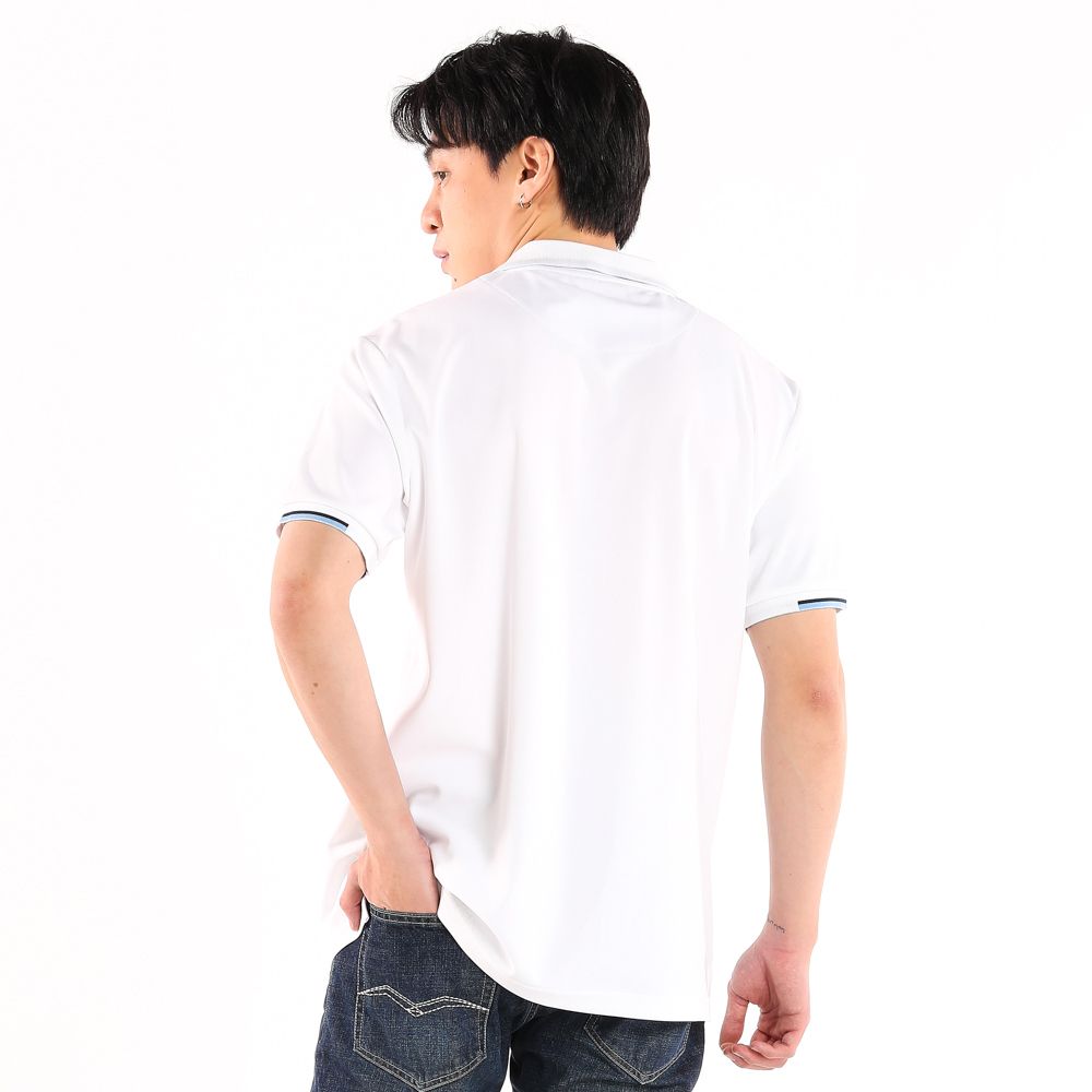 ME STYLE SOLID POLO SHIRT WHITE S