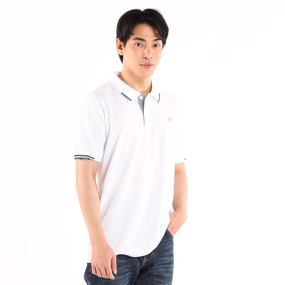 ME STYLE SOLID POLO SHIRT WHITE XL