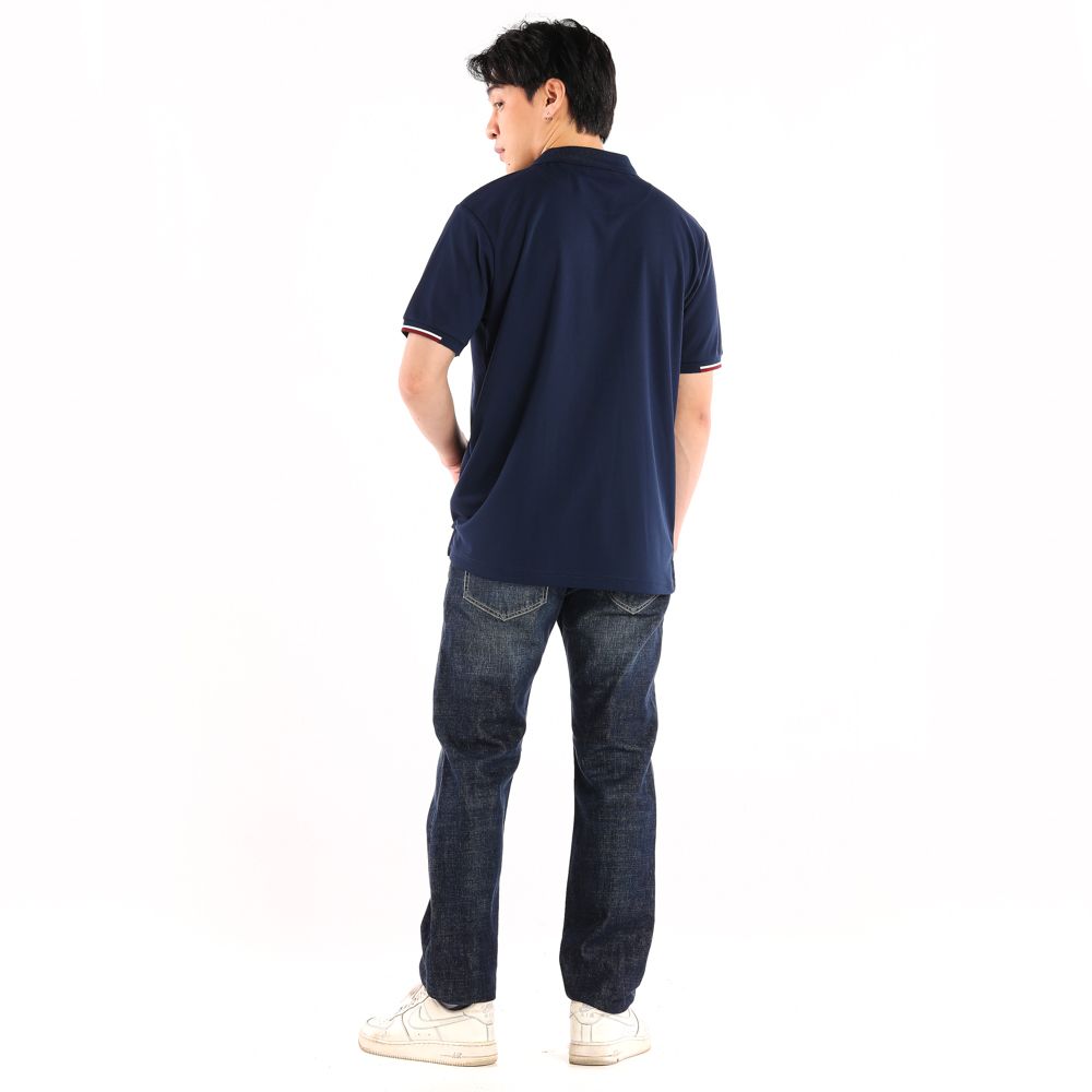 ME STYLE SOLID POLO SHIRT NAVY XL