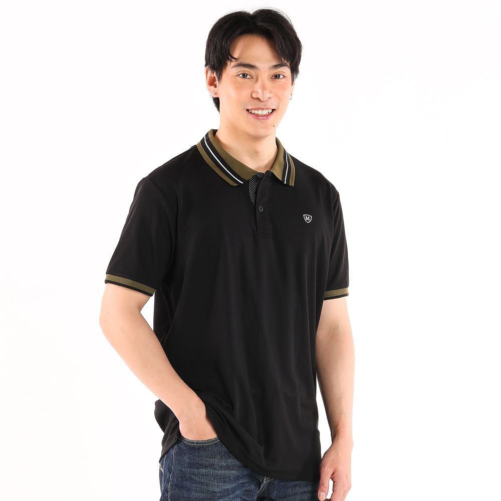 ME STYLE เสื้อโปโลสีดำ XL