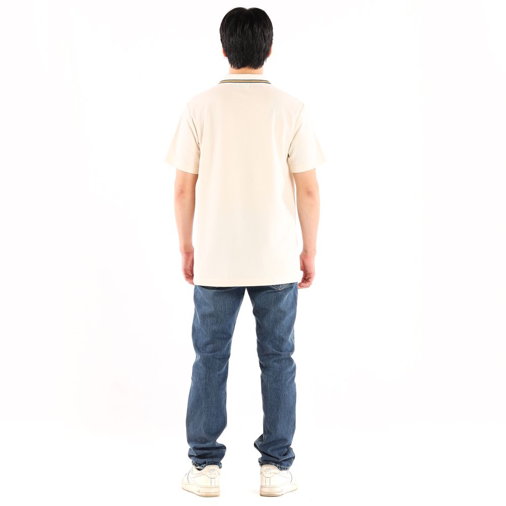ME STYLE SOLID POLO SHIRT CREAM L