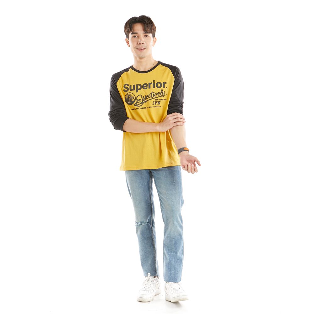 เสื้อแขนยาวสีเหลือง XL