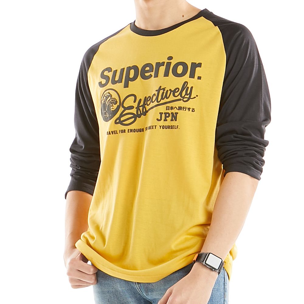 เสื้อแขนยาวสีเหลือง XL