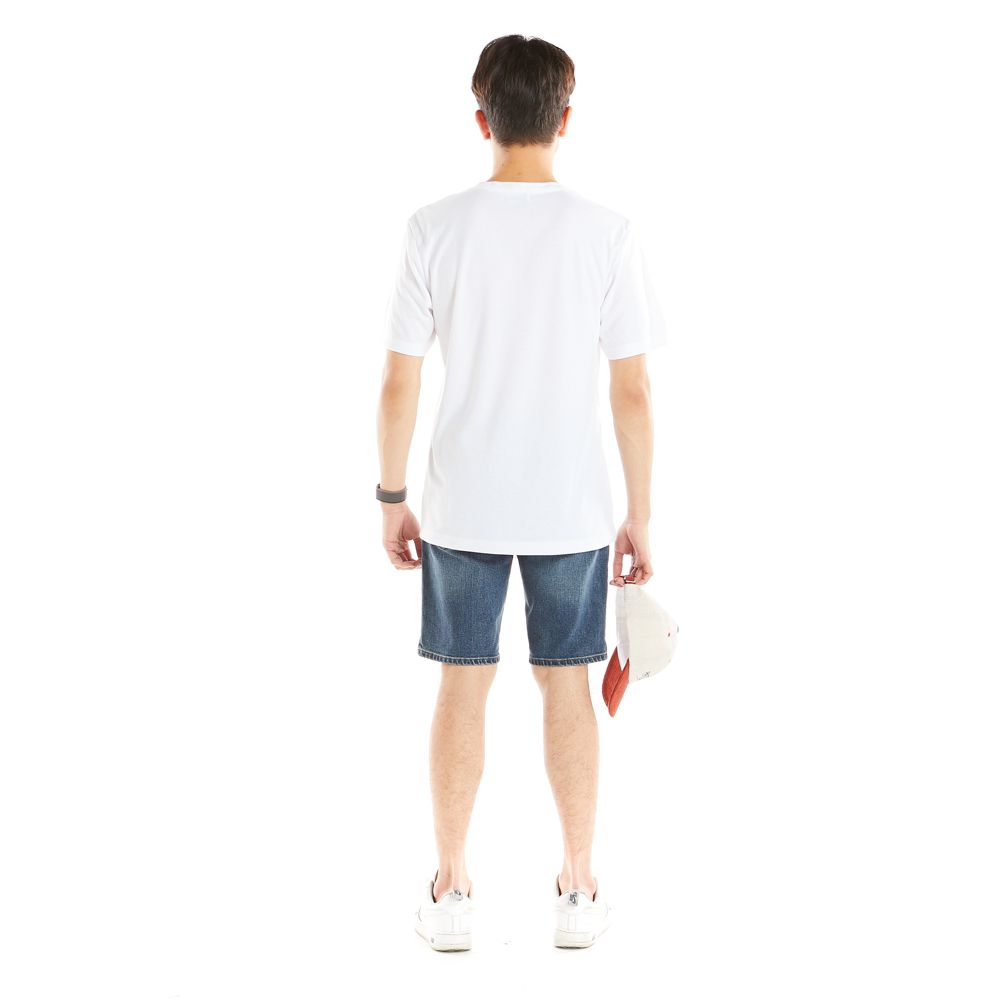 เสื้อยืดพิมพ์ปักสีขาว L