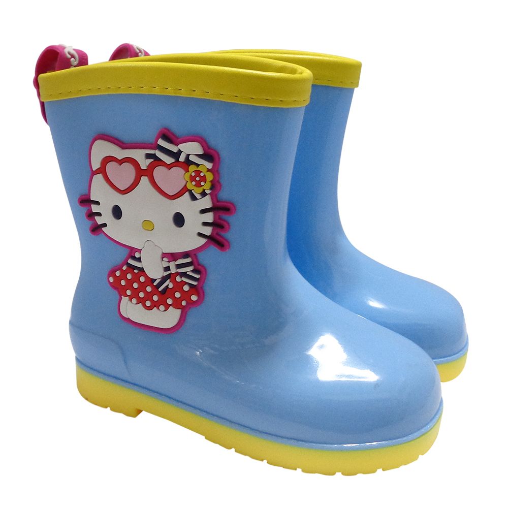 รองเท้าบูทเด็ก KITTY สีฟ้า SIZE 28