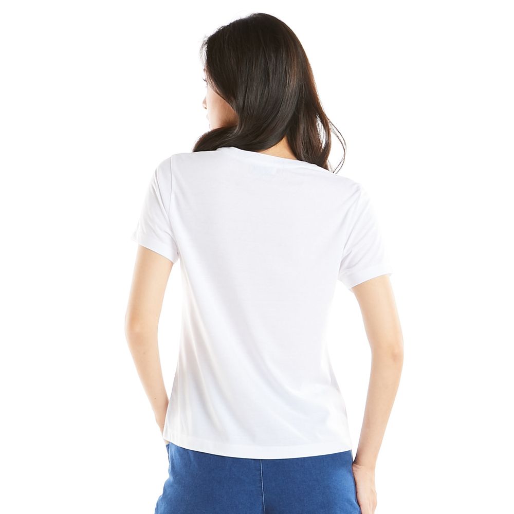 MESTYLE T-SHIRT WITH EMB WHITE SIZE L