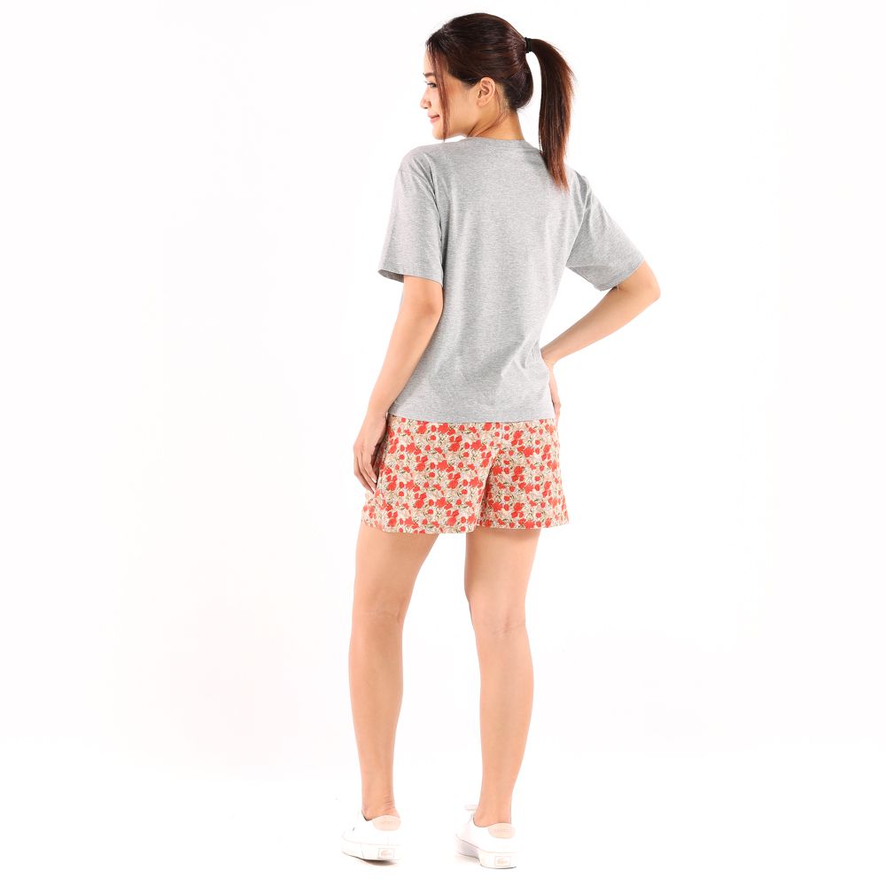 ME STYLE เสื้อยืดพิมพ์ลาย เทา XL