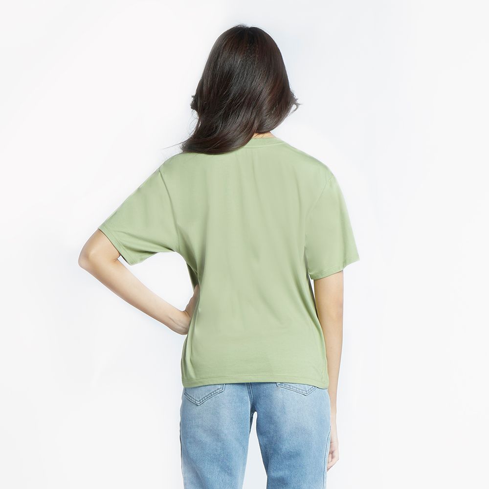 MESTYLE เสื้อยืดพิมพ์ลาย สีเขียว ไซซ์ L