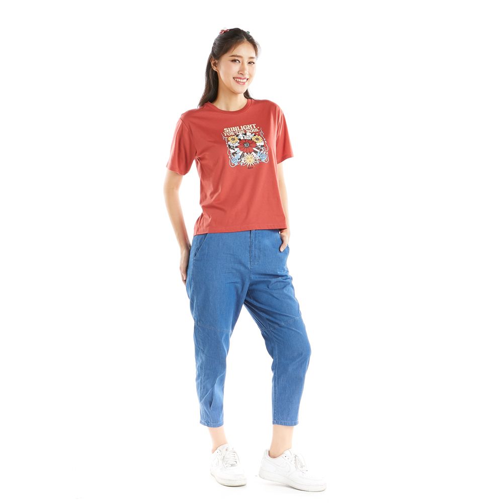 ME STYLE PRINTED T-SHIRT RED L