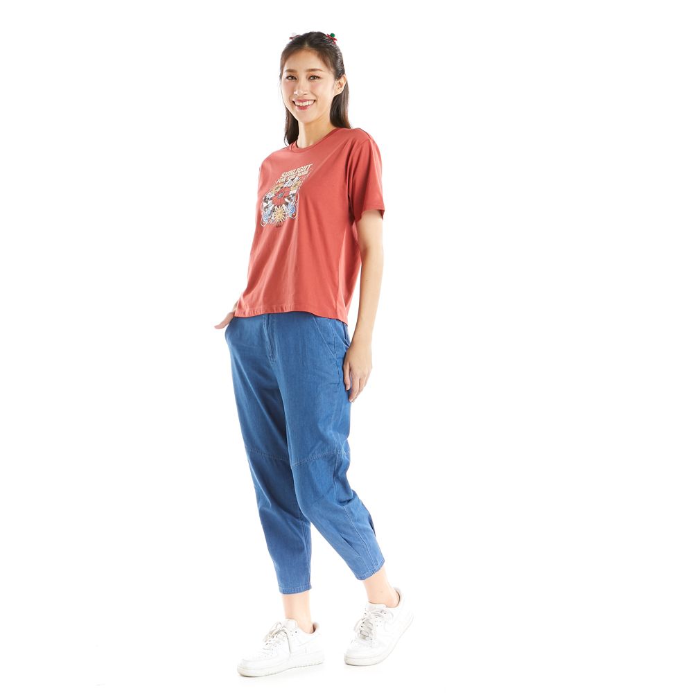 ME STYLE PRINTED T-SHIRT RED L