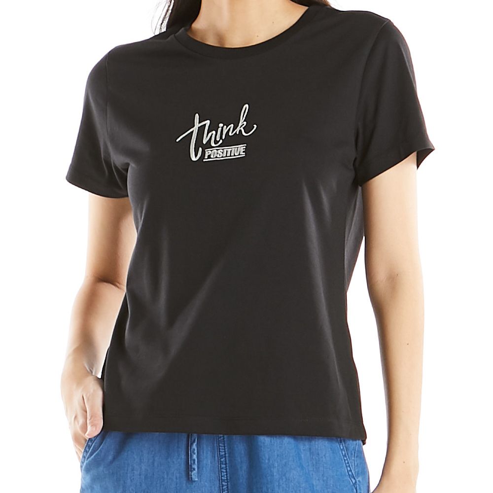 MESTYLE T-SHIRT WITH EMB BLACK SIZE S