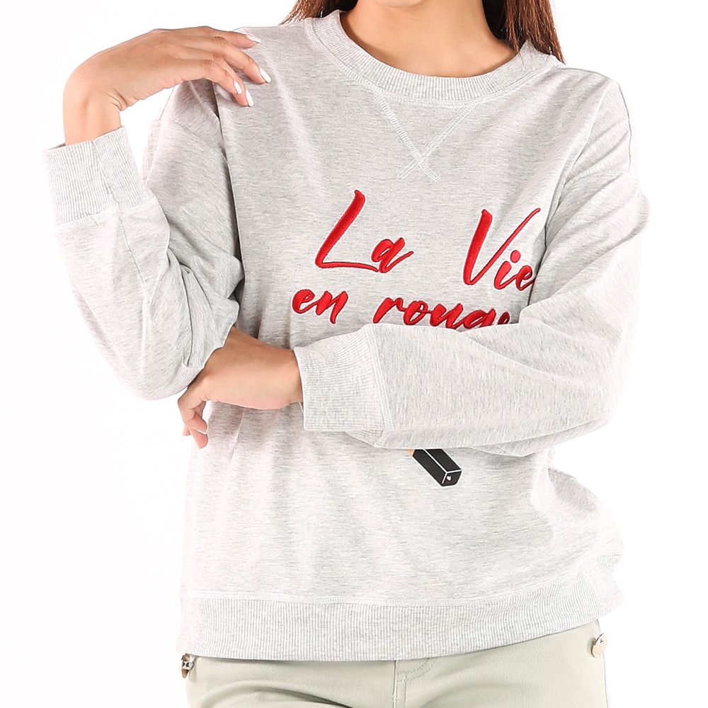 MESTYLE เสื้อแขนยาว สีเทา ไซซ์ XL