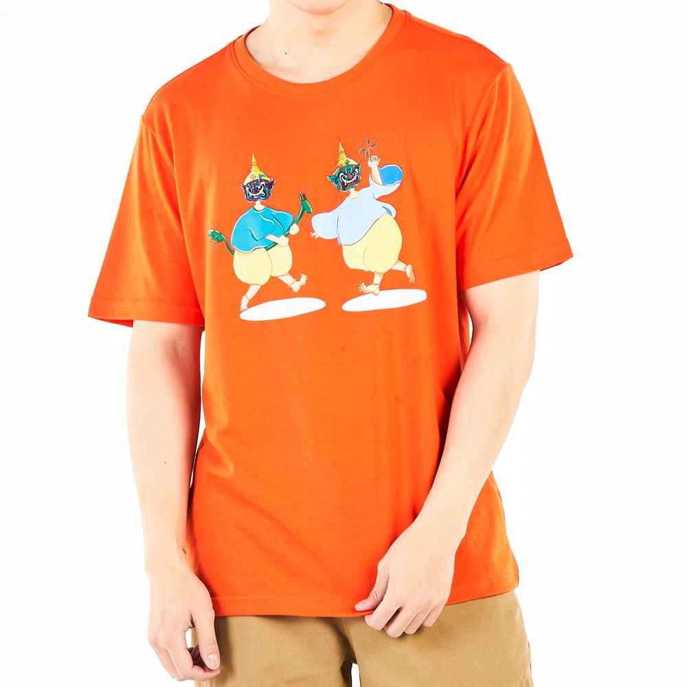 MESTYLE เสื้อยืดพิมพ์ สีส้ม ไซซ์ S