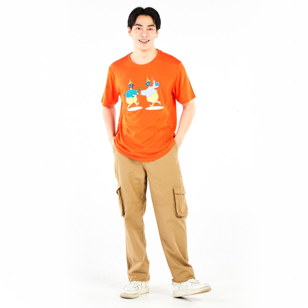 MESTYLE เสื้อยืดพิมพ์ สีส้ม ไซซ์ S