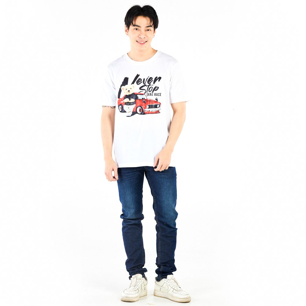 MESTYLE เสื้อหมี สีขาว ไซซ์ L