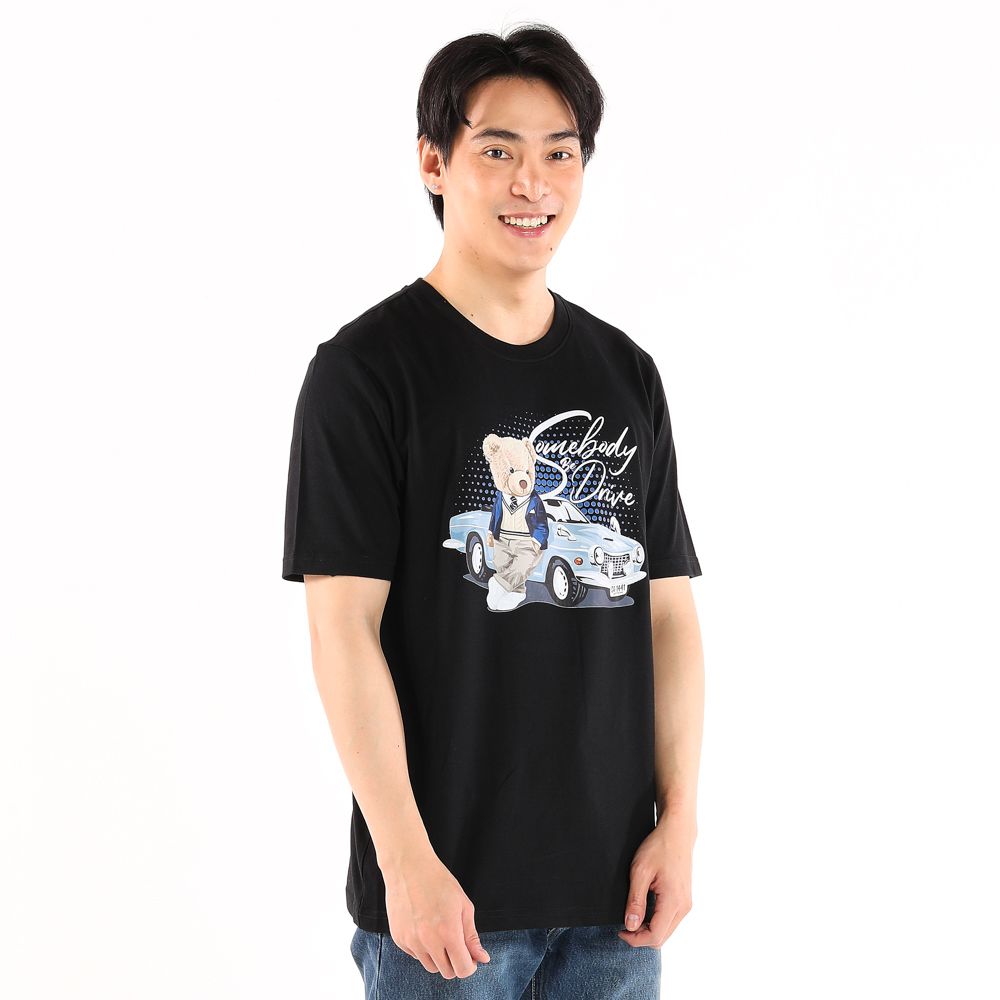 MESTYLE SHORTS SLEEVES T-SHIRT BLACK SIZE S
