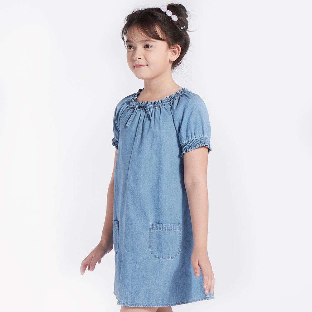 MESTYLE WOVEN DRESS LIGHT BLUE SIZE 9 YEAR