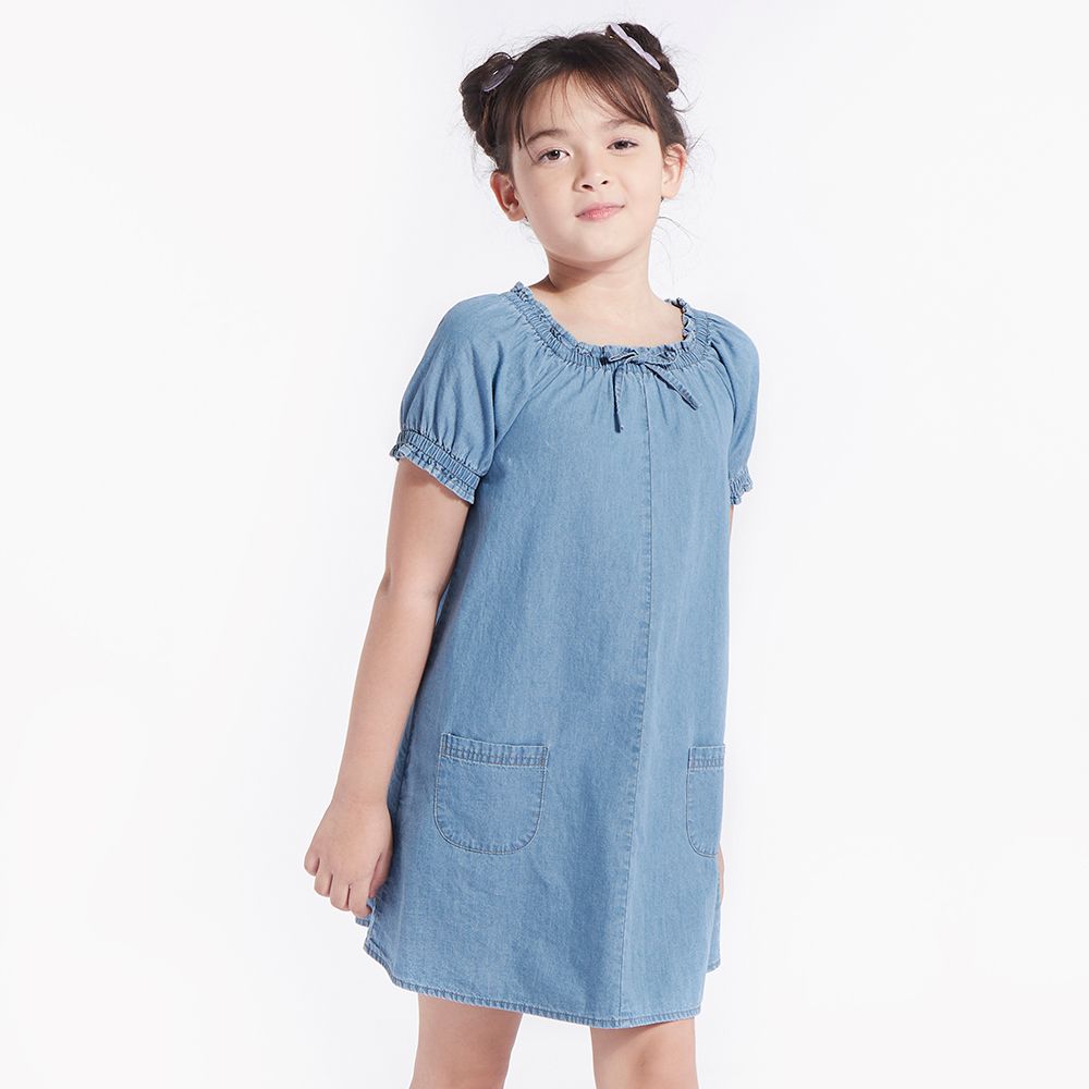 MESTYLE WOVEN DRESS LIGHT BLUE SIZE 9 YEAR