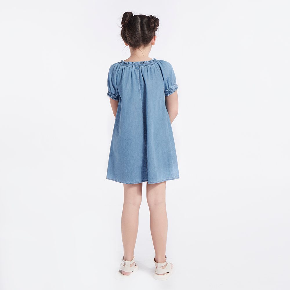 MESTYLE WOVEN DRESS LIGHT BLUE SIZE 9 YEAR