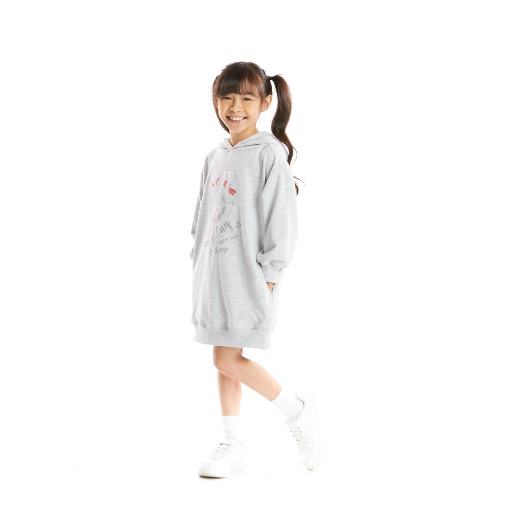 KNIT DRESS GREY 7 YEAR