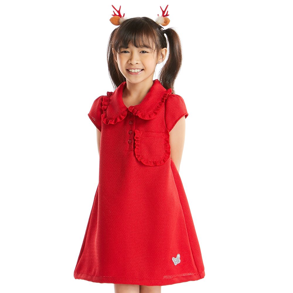 KNIT DRESS RED 7 YEAR