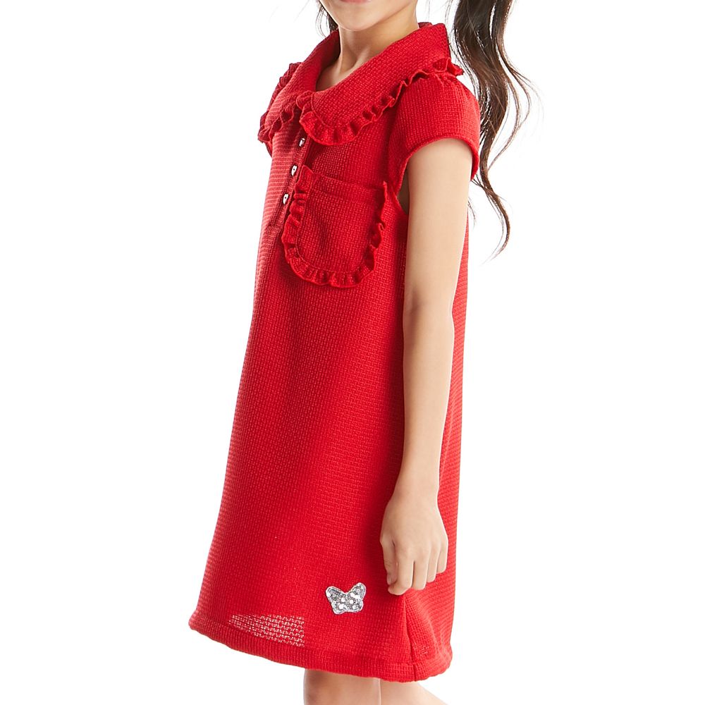 KNIT DRESS RED 7 YEAR
