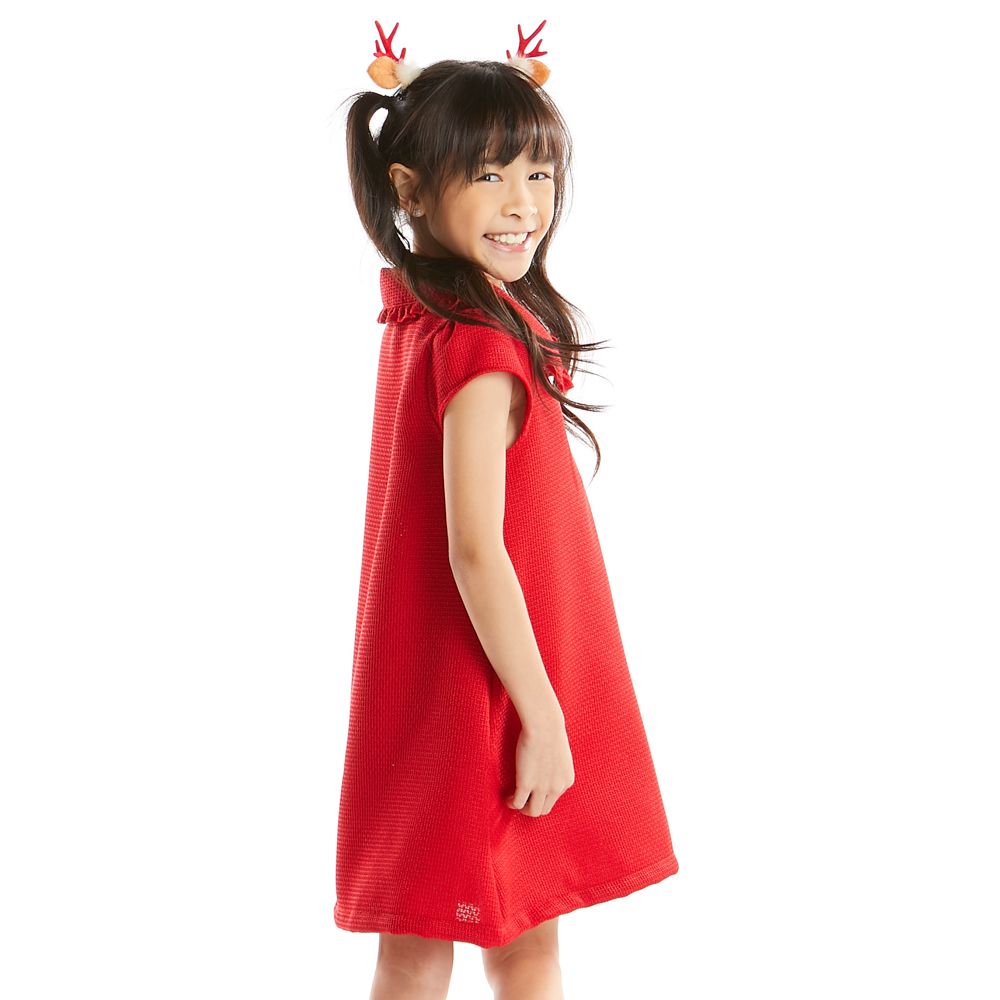 KNIT DRESS RED 7 YEAR