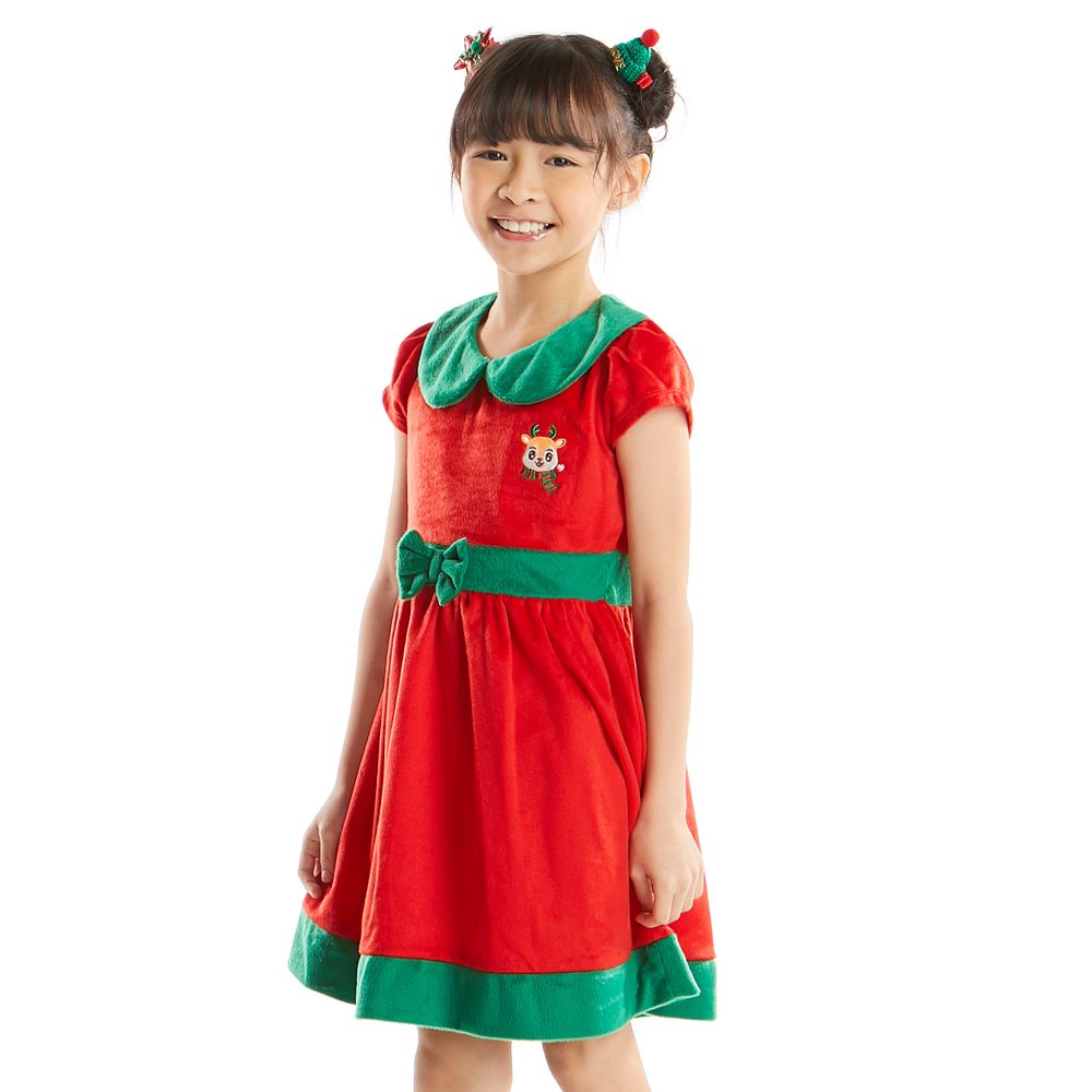 KNIT DRESS RED 9 YEAR