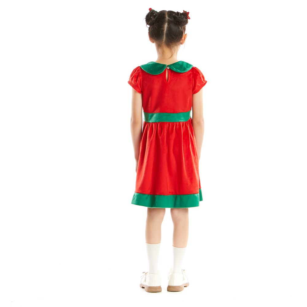 KNIT DRESS RED 9 YEAR