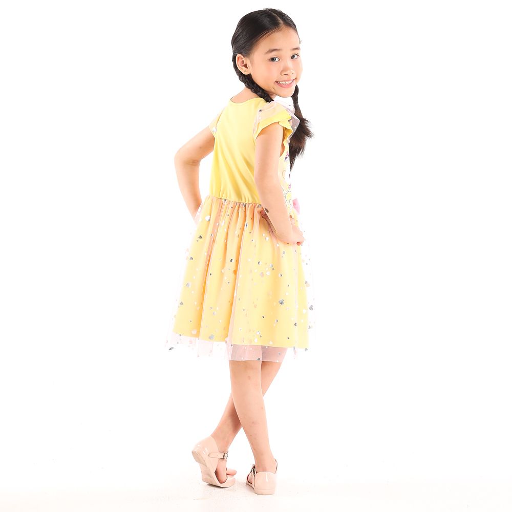 DISNEY KNIT DRESS BELLE YELLOW 5 YEAR