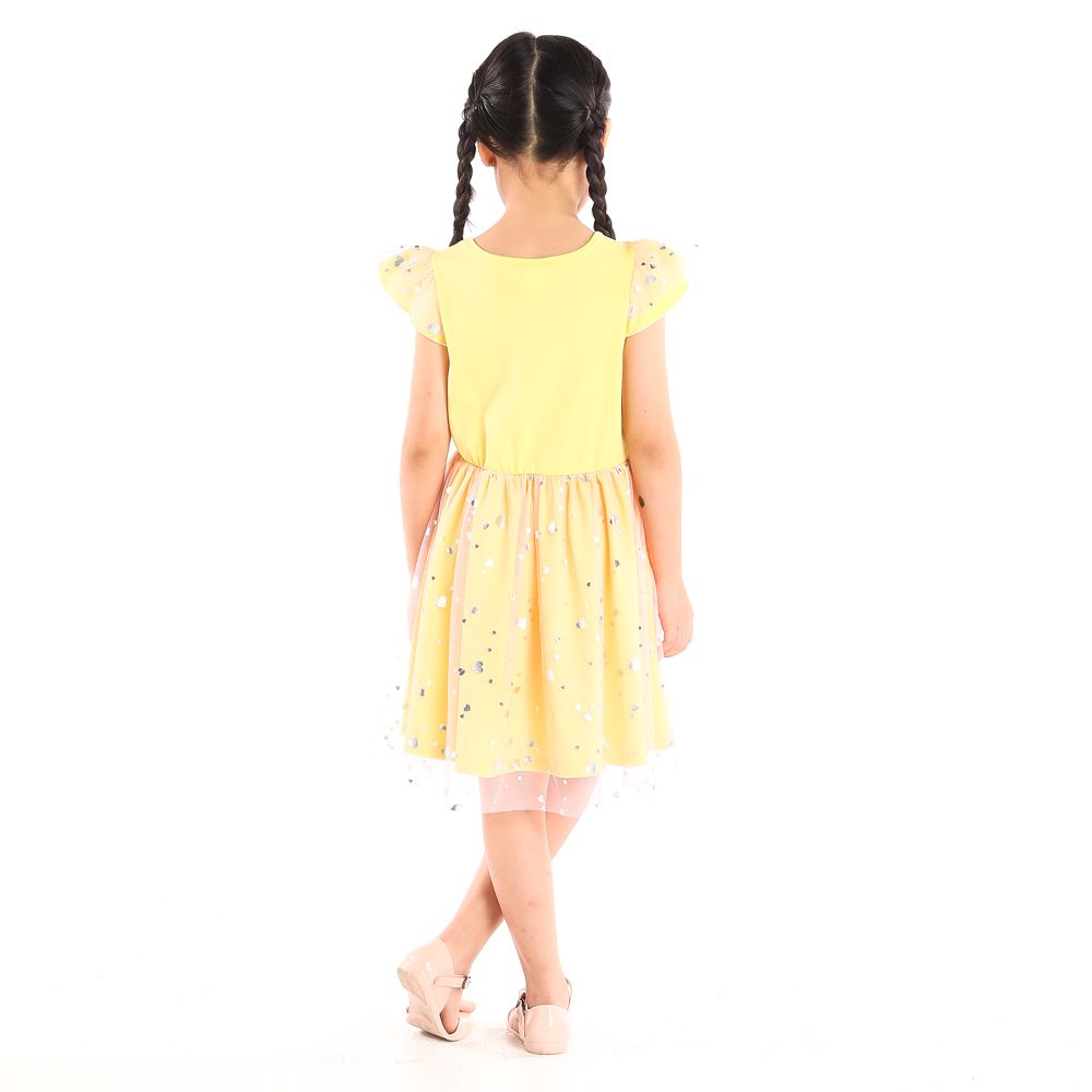 DISNEY KNIT DRESS BELLE YELLOW 5 YEAR